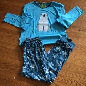 Polar bear pajama set, size XL (slimmer fit), NWT